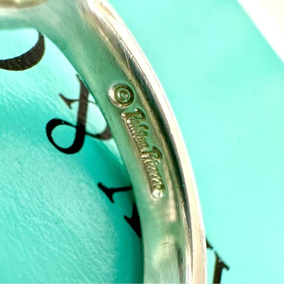 Tiffany & Co Paloma Picasso heart ring size 48 BEAUTIFUL 925 silver - Picture 10 of 12